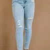 Trendsi Judy Blue Jen High-Waist Distressed Skinny Jeans Apparel