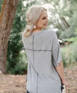 No Ship Drop Ship Sandstone Grey Knit Top 12 No Ship Drop Ship Sandstone Grey Knit Top