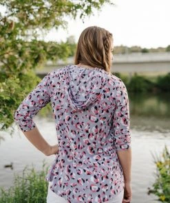 No Ship Drop Ship Spotted Lavender Hooded Top 14 No Ship Drop Ship Spotted Lavender Hooded Top