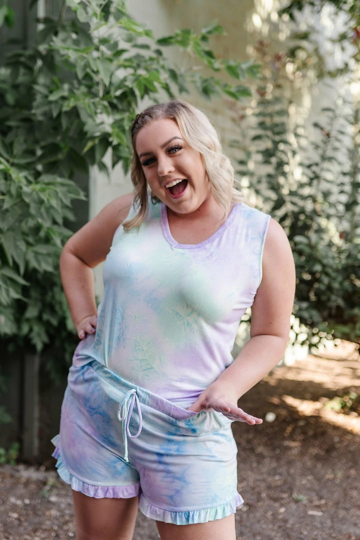 No Ship Drop Ship Tops Pixie Dust Tie Dye Shorts 1 No Ship Drop Ship Tops Pixie Dust Tie Dye Shorts