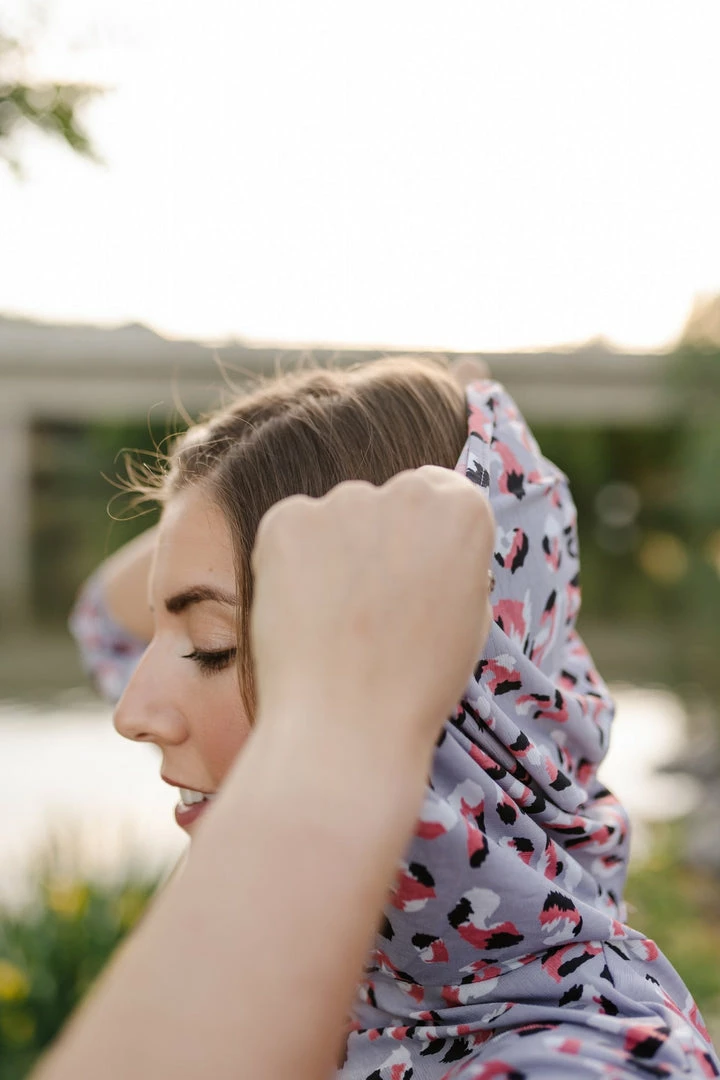 No Ship Drop Ship Spotted Lavender Hooded Top 9 No Ship Drop Ship Spotted Lavender Hooded Top