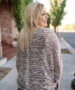 No Ship Drop Ship Zebra Safari Sweater Tops