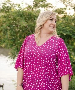 No Ship Drop Ship Magenta Magic Blouse