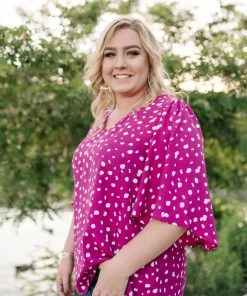 No Ship Drop Ship Magenta Magic Blouse