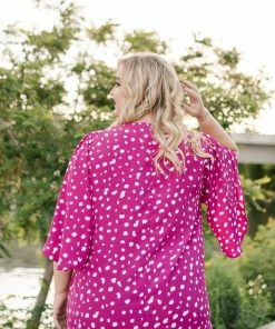 No Ship Drop Ship Magenta Magic Blouse