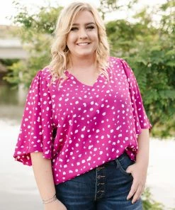 No Ship Drop Ship Magenta Magic Blouse