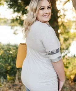 No Ship Drop Ship 3X A Dash Of Camo Top