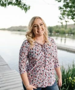 No Ship Drop Ship Spotted Lavender Hooded Top