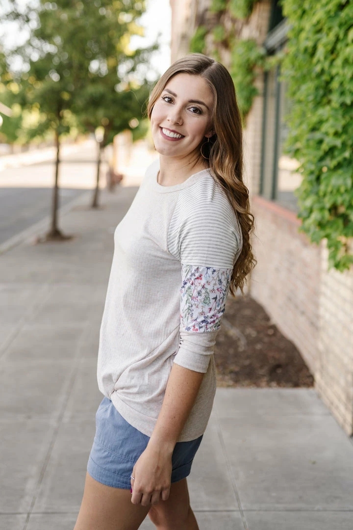 No Ship Drop Ship Summer Garden Tunic In Oatmeal 3 No Ship Drop Ship Summer Garden Tunic In Oatmeal