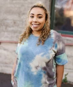 No Ship Drop Ship Arctic Waters Tie Dye Top 17 No Ship Drop Ship Arctic Waters Tie Dye Top