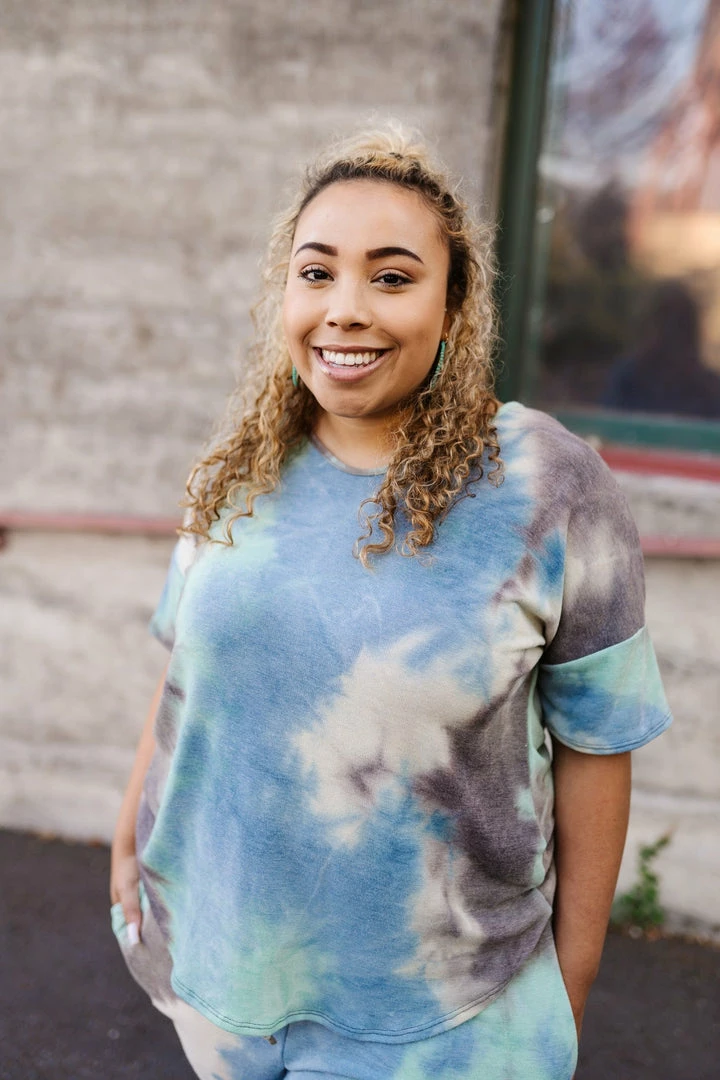 No Ship Drop Ship Arctic Waters Tie Dye Top 6 No Ship Drop Ship Arctic Waters Tie Dye Top