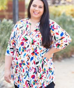 Boutique Simplified Boca Raton 3/4 Sleeve Top