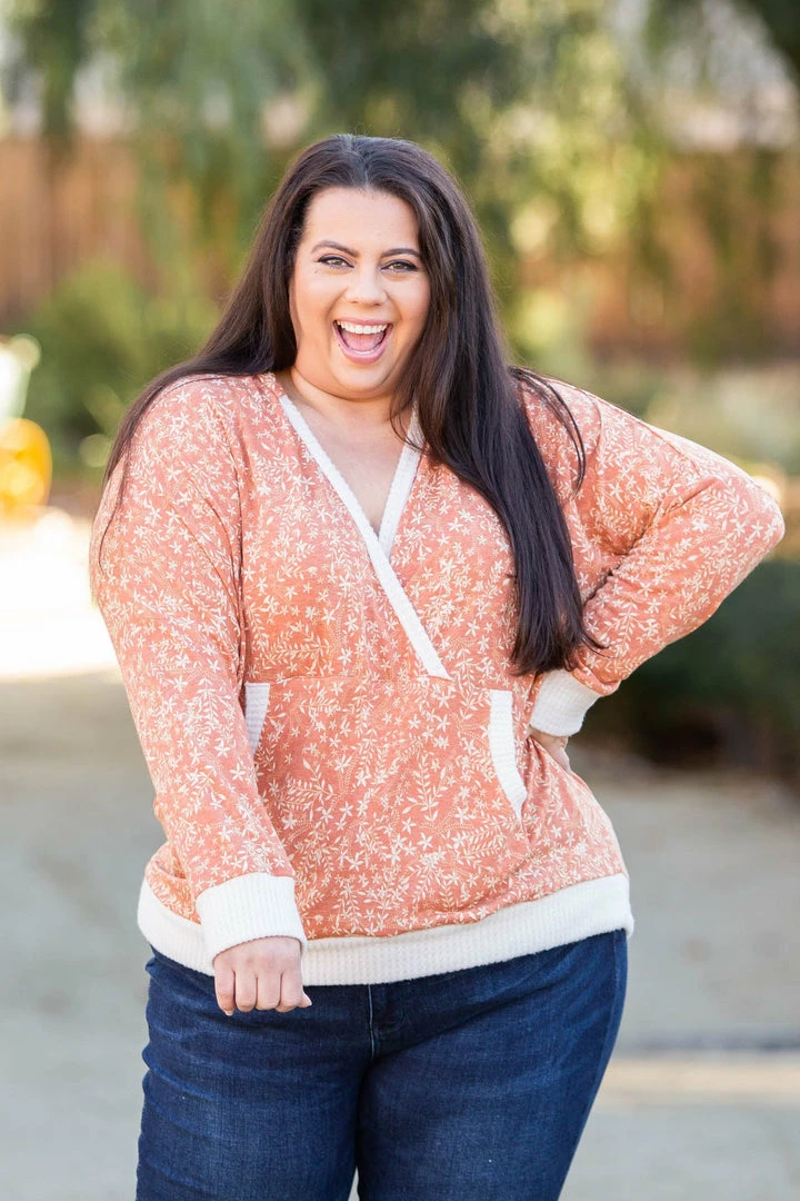 Boutique Simplified Rustic Floral Knit Hoodie 5 Boutique Simplified Rustic Floral Knit Hoodie