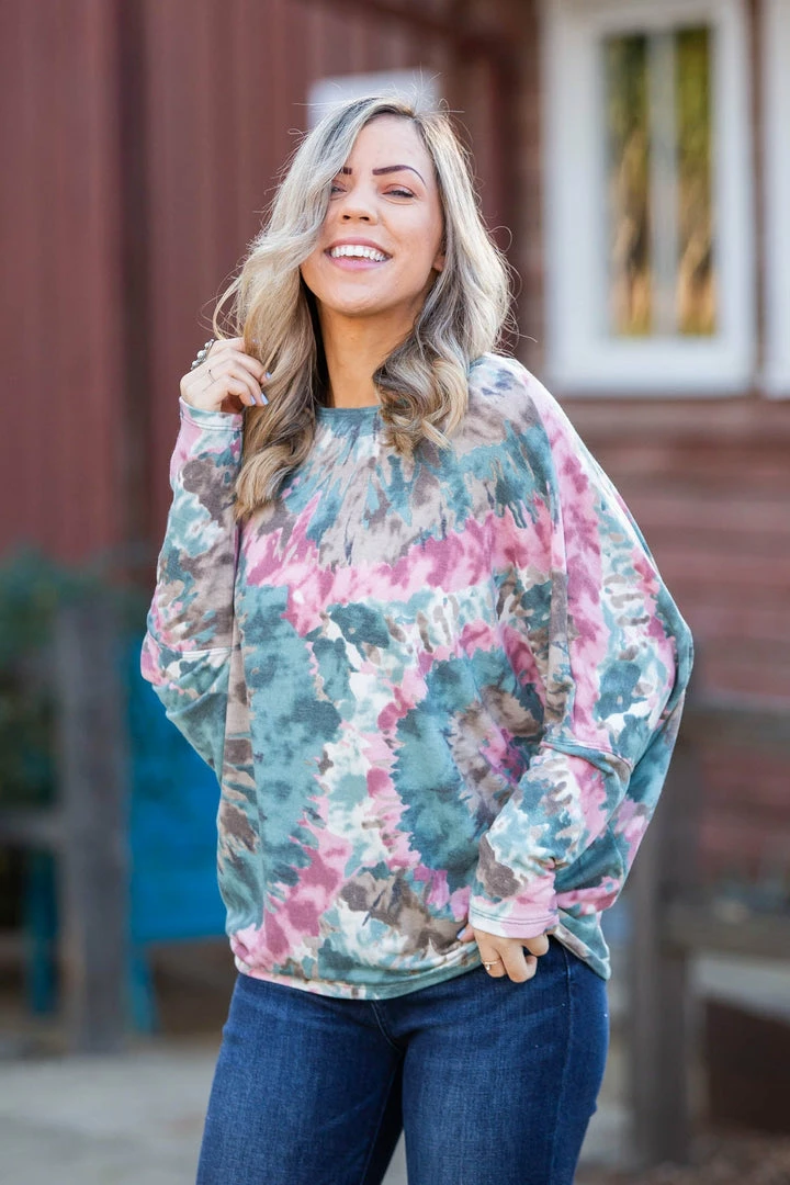 Boutique Simplified Splish Splash Long Sleeve Dolman 6 Boutique Simplified Splish Splash Long Sleeve Dolman