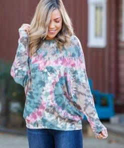 Boutique Simplified Splish Splash Long Sleeve Dolman