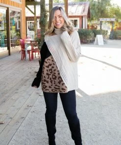 Boutique Simplified Too Wild To Tame Turtleneck Sweater