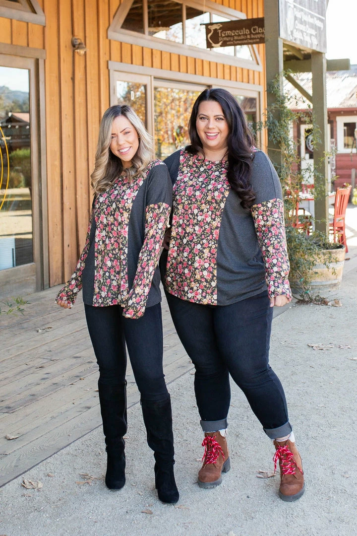 Boutique Simplified Flower Gazing Long Sleeve Top 3 Boutique Simplified Flower Gazing Long Sleeve Top