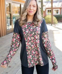 Boutique Simplified Flower Gazing Long Sleeve Top 13 Boutique Simplified Flower Gazing Long Sleeve Top