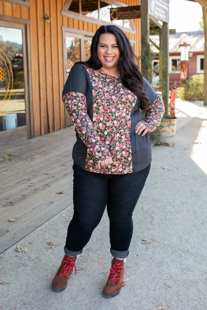 Boutique Simplified Flower Gazing Long Sleeve Top 10 Boutique Simplified Flower Gazing Long Sleeve Top