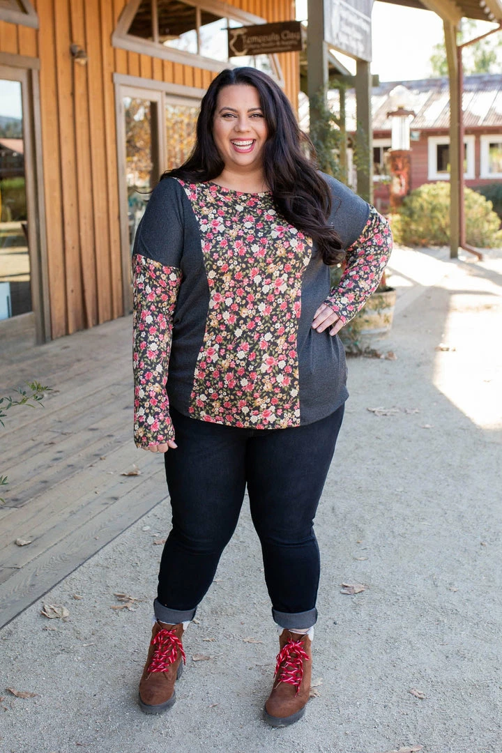 Boutique Simplified Flower Gazing Long Sleeve Top 5 Boutique Simplified Flower Gazing Long Sleeve Top