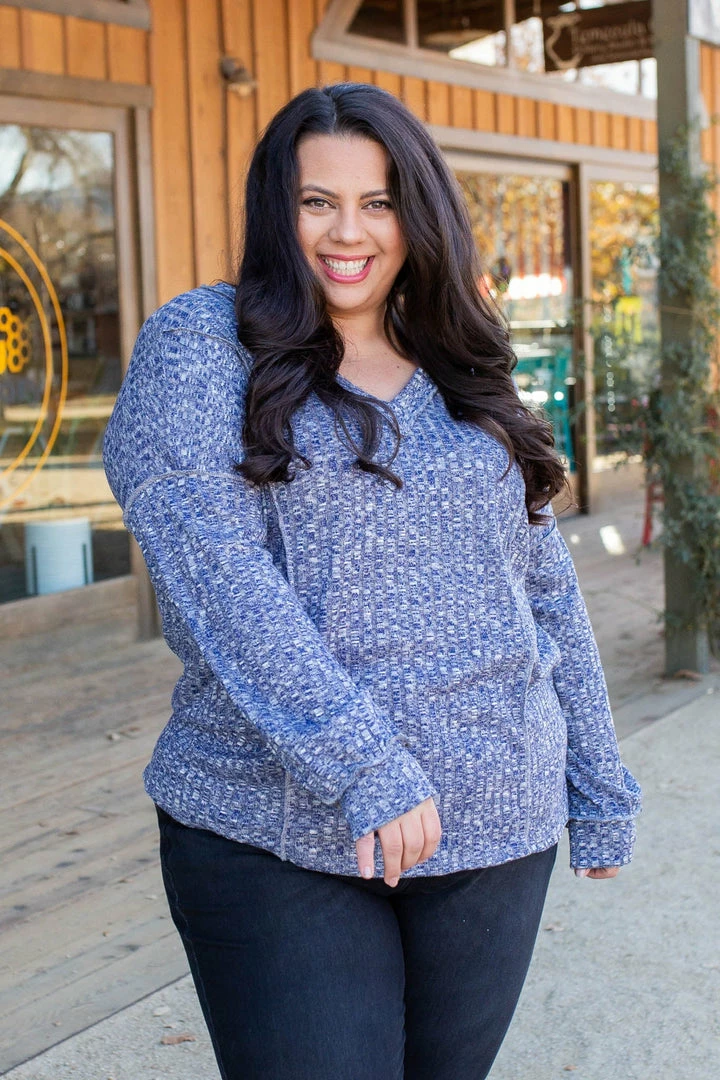 Boutique Simplified Wavy Navy Puff Sleeve Top 6 Boutique Simplified Wavy Navy Puff Sleeve Top