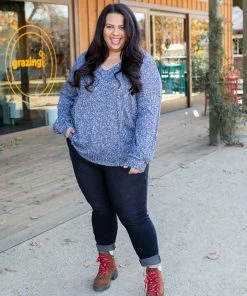Boutique Simplified Wavy Navy Puff Sleeve Top 15 Boutique Simplified Wavy Navy Puff Sleeve Top