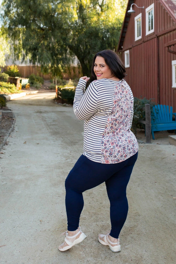 Boutique Simplified 1X Double Take Long Sleeve Top 2 Boutique Simplified 1X Double Take Long Sleeve Top