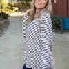 Boutique Simplified 1X Double Take Long Sleeve Top