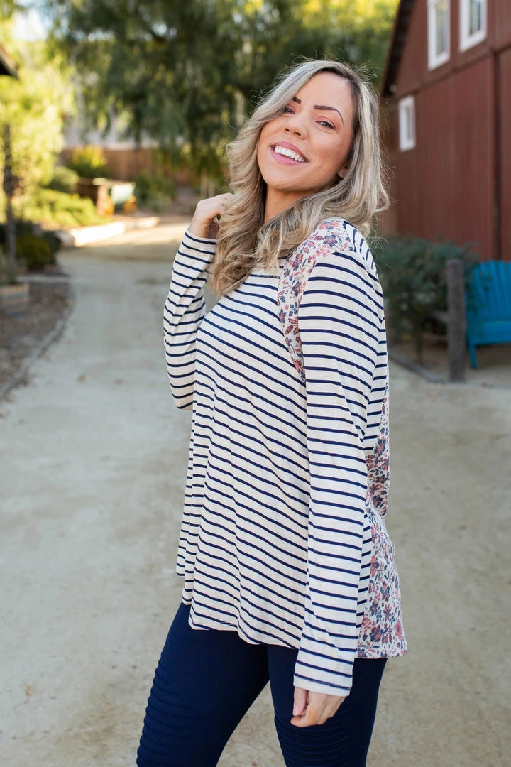 Boutique Simplified 1X Double Take Long Sleeve Top 1 Boutique Simplified 1X Double Take Long Sleeve Top