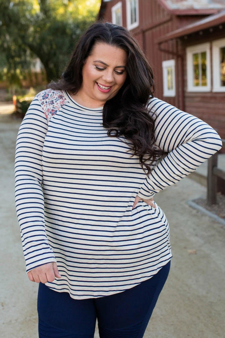 Boutique Simplified 1X Double Take Long Sleeve Top 3 Boutique Simplified 1X Double Take Long Sleeve Top