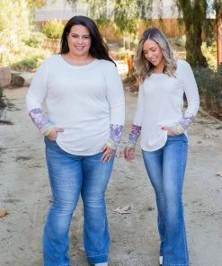 Boutique Simplified Pleasantly Abloom Long Sleeve Top