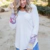 Boutique Simplified Pleasantly Abloom Long Sleeve Top
