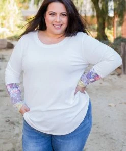 Boutique Simplified Pleasantly Abloom Long Sleeve Top
