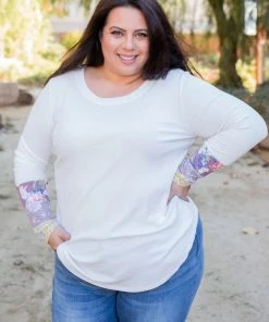 Boutique Simplified Pleasantly Abloom Long Sleeve Top