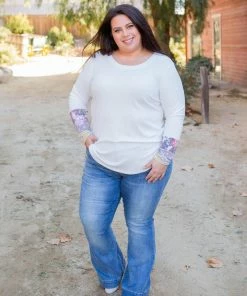 Boutique Simplified Pleasantly Abloom Long Sleeve Top