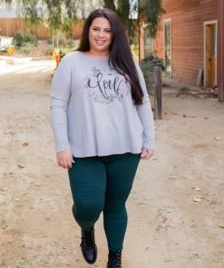 Boutique Simplified Encompassed In Love Long Sleeve Tunic