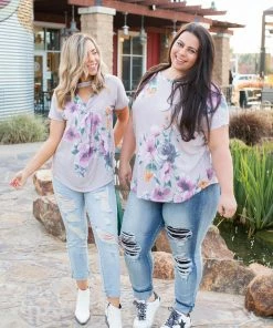 Boutique Simplified Garden Party Reversible Top