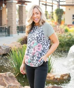 Boutique Simplified Crazy About You Short Sleeve Raglan