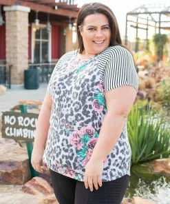 Boutique Simplified Crazy About You Short Sleeve Raglan