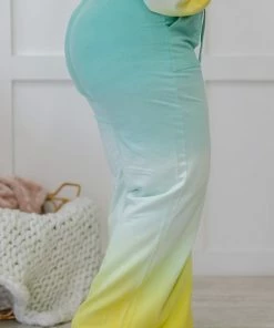 Trendsi Summer Breeze Ombre Wide Leg Sweat Pants Apparel