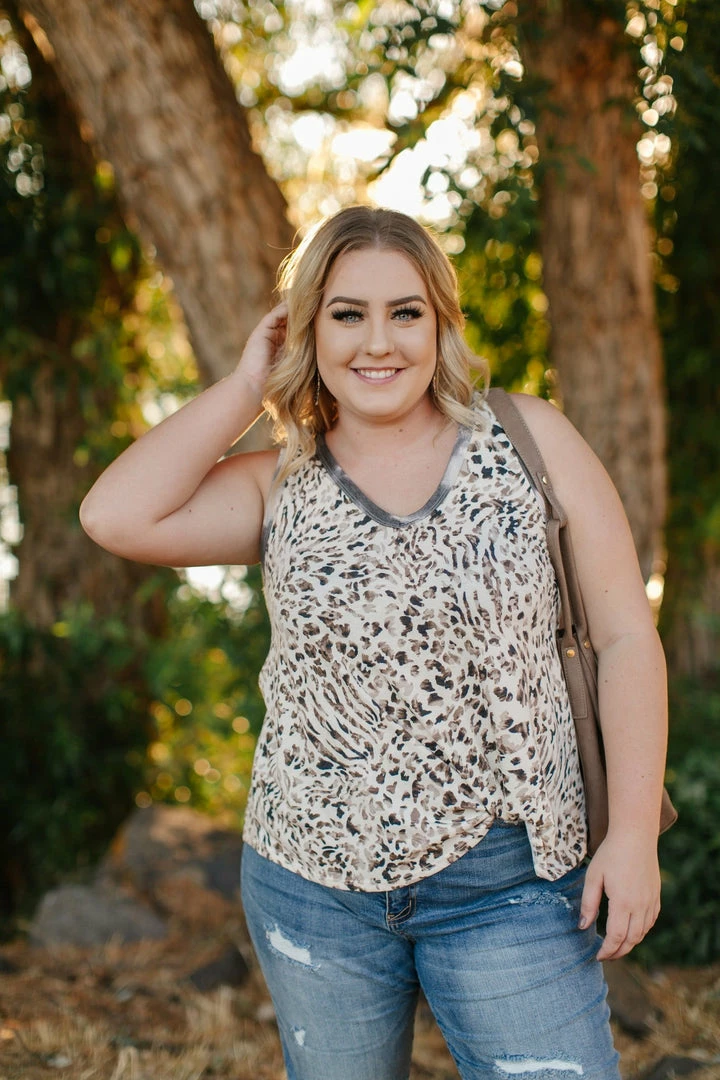 No Ship Drop Ship Tops Tanks A Lot Leopard Print Sleeveless Top 2 No Ship Drop Ship Tops Tanks A Lot Leopard Print Sleeveless Top