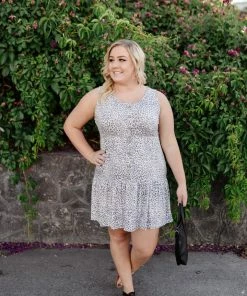 No Ship Drop Ship Leapin Leopard Sleeveless Dress