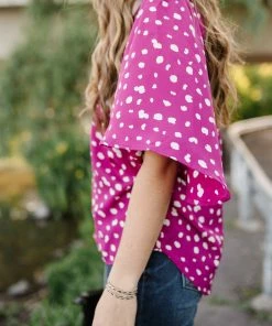 No Ship Drop Ship Magenta Magic Blouse