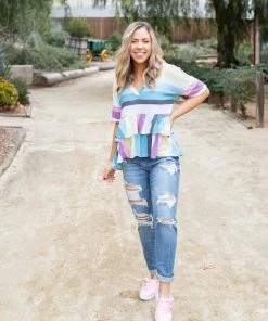 Boutique Simplified Over The Rainbow Ruffled Peplum 15 Boutique Simplified Over The Rainbow Ruffled Peplum