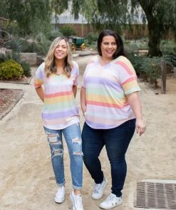 Boutique Simplified Spring Break Short Sleeve Top