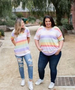 Boutique Simplified Spring Break Short Sleeve Top