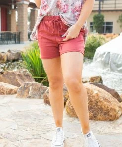 Boutique Simplified Everyday Mauve Shorts
