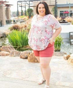 Boutique Simplified Everyday Mauve Shorts