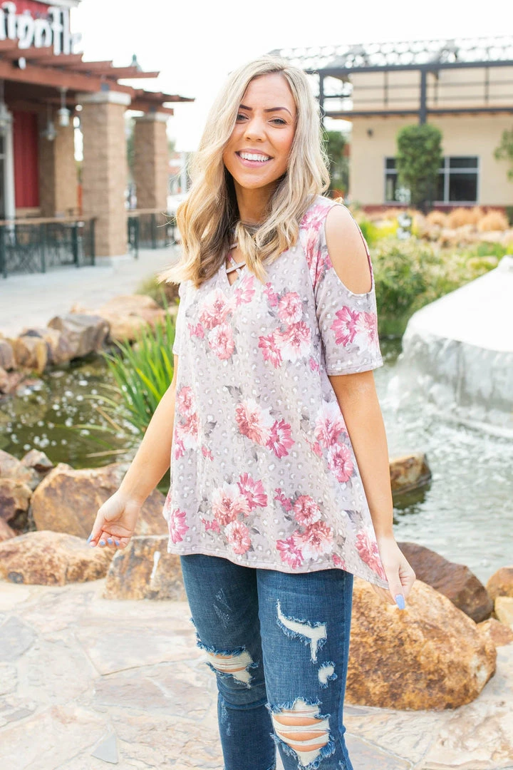 Boutique Simplified Snow Kissed Garden Cold Shoulder 1 Boutique Simplified Snow Kissed Garden Cold Shoulder