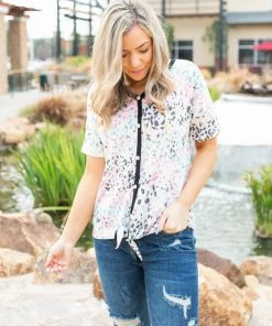 Boutique Simplified Serendipity Front Tie Top 16 Boutique Simplified Serendipity Front Tie Top